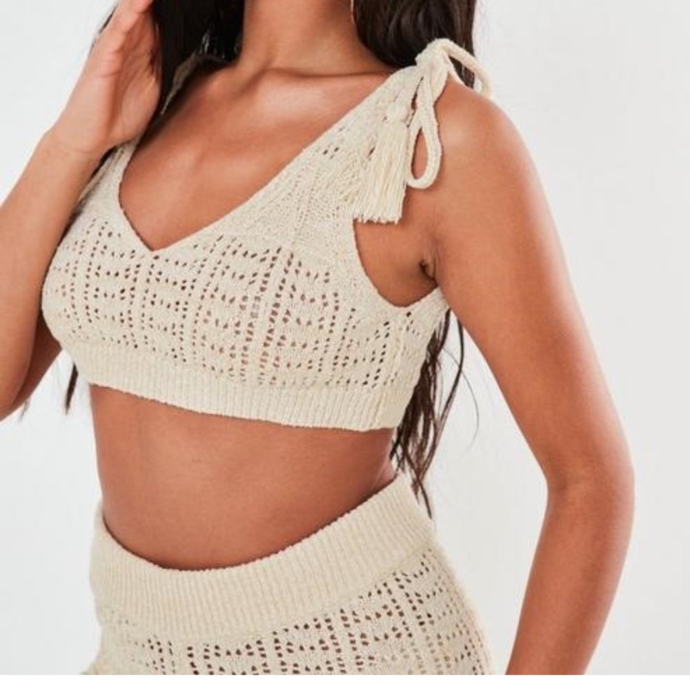 missguided crochet set brought separately but selling together NEVER WORN